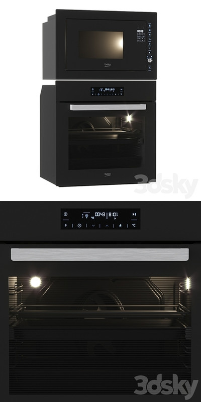 Oven and Microwave Beko MGB25333BG BIM24400ZGCS